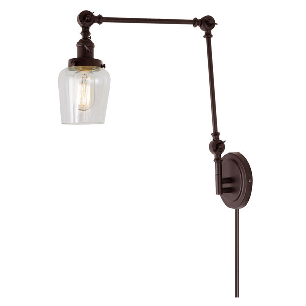 Soho Liberty Oil Rubbed Bronze One-Light Swing Arm Wall Sconce, image 1